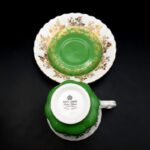 Royal Albert Regal Series Set of 6 Multicolour Footed Cups & Saucers 1970s