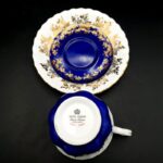 Royal Albert Regal Series Set of 6 Multicolour Footed Cups & Saucers 1970s