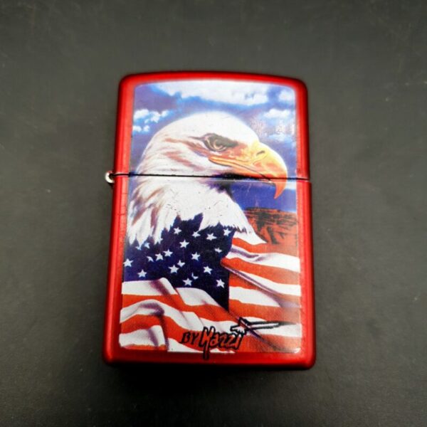 ZIPPO Mazzi Freedom Watch Red Lighter Dated A 09 2009 Boxed Bradford PA USA