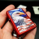 ZIPPO Mazzi Freedom Watch Red Lighter Dated A 09 2009 Boxed Bradford PA USA